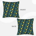 thumbnail image 4 of LNWH Green Vintage Star Throw Pillow Covers, Square Soft Linen Decorative Pillow Cases, 18"x18", 4 of 8
