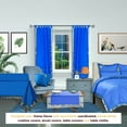 thumbnail image 3 of Lined-Blue  Tab Top  Sheer Sari Curtain / Drape / Panel   - 60W x 120L - Pair, 3 of 4