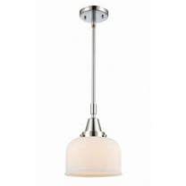 447-1S-PC-G71-Innovations Lighting-Bell - 1 Light Stem Hung Mini Pendant In Industrial Style-11.13 Inches Tall and 8 Inches Wide-Polished Chrome