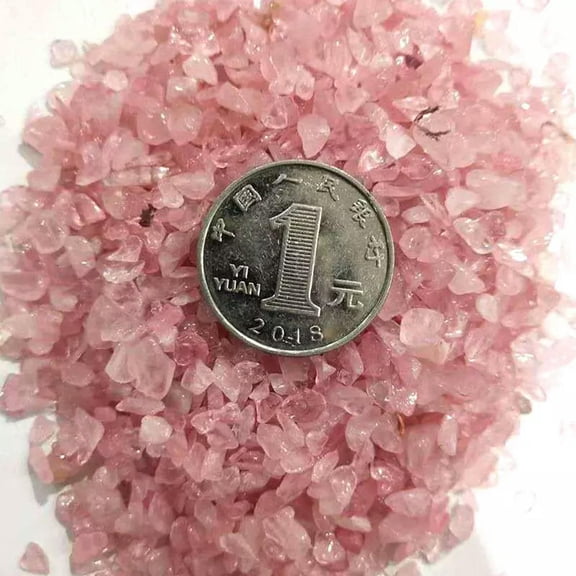 K-KED 100g/Lot Natural Gemstone Pink Rose Quartz Chip Stone Healing Crystal Specimens