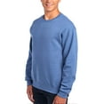 thumbnail image 5 of JERZEES Crewneck Sweatshirt - 562MR Fleece Pullover for Unisex | 50/50 Cotton/Polyester Vintage Heather Blue 8 oz High-Stitch NuBlend Sweatshirt 2 Pack Size 3XL, 5 of 6