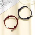 thumbnail image 3 of Set Pulseras Pareja Magnética Luna Y Sol Azul Y Vino Genérica Sol y Luna, 3 of 3
