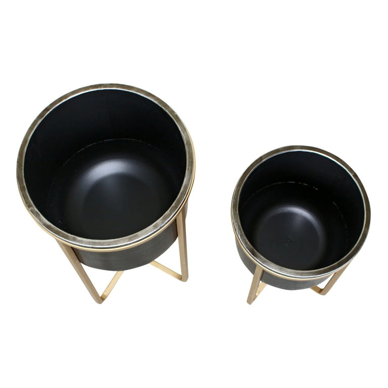 Aspire Home Accents Rizzy Mid Century Planters - Set of 2 Aspire Home Accents Rizzy Mid Century Planters - Set of 2