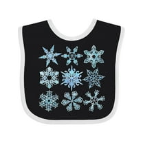 Inktastic Winter Snowflakes Boys or Girls Baby Bib