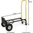 thumbnail image 3 of Simpli-Magic Capacity Hand Truck Dolly Moving Cart with Wheels 800 Lbs Max Weight, Red, 3 of 6