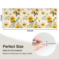 thumbnail image 5 of Beige Yellow Flower Pattern Kitchen Rug Mat,Kitchen Runner Rugs Non Skid Washable,Decorative Kitchen Floor Mats for Kitchen,Sink,Laundry,17"X47", 5 of 5