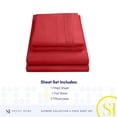 thumbnail image 4 of Sábanas de la colección Sweet Home Supreme Queen, color rojo, 4 of 6