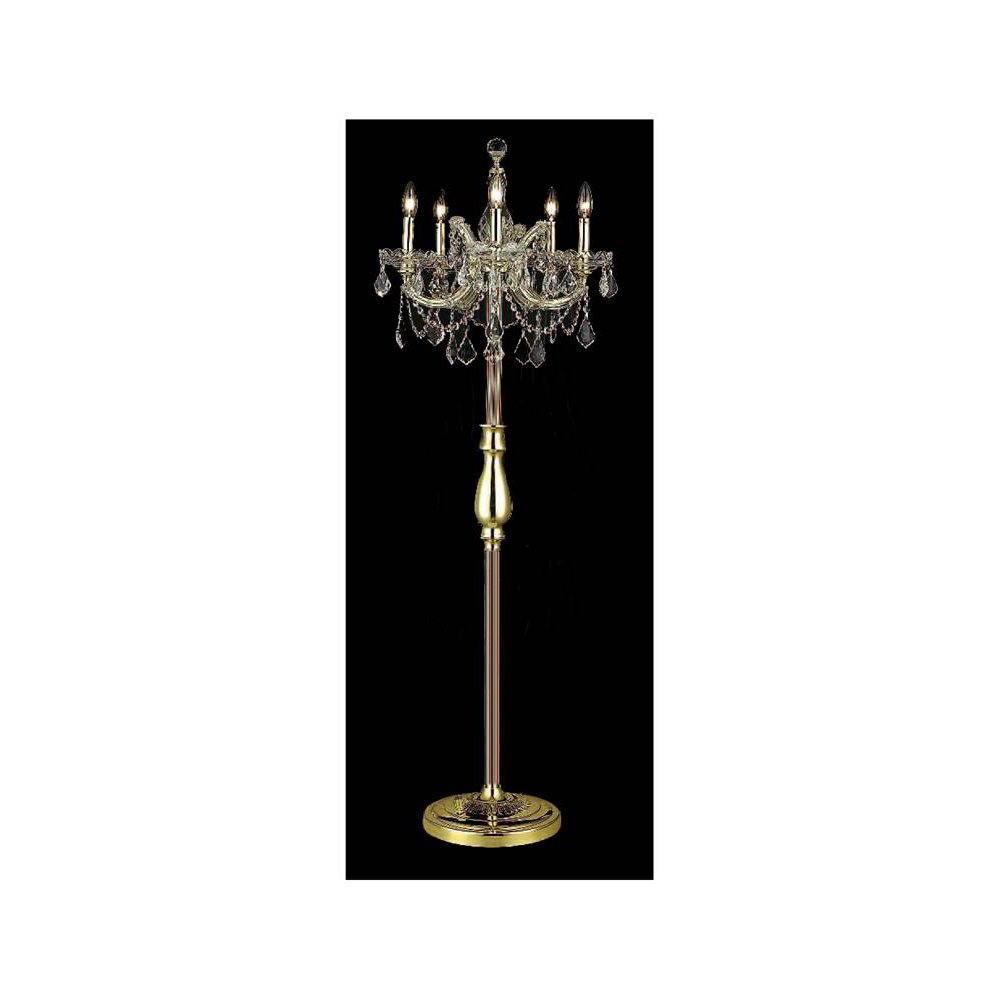 Floor Lamp in Gold (Swarovski Strass/Elements Crystals)
