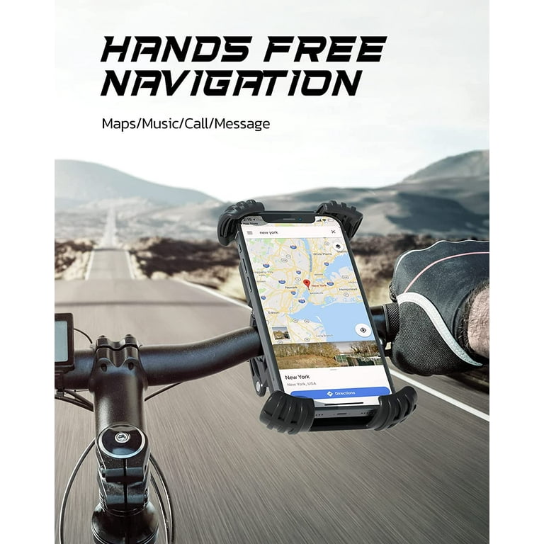 Nulaxy Bike Phone Mount, Bicycle Handlebar Phone Holder Mount