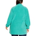 thumbnail image 2 of Avenue Womens Plus Long Sleeves Zip Front Fleece Jacket, 2 of 2