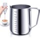 thumbnail image 1 of Jarra para Espumar Leche 550ml Jarra de Leche de Acero Inoxidable para Espumar Café Espresso y Leche Máquinas de Café Espresso (550ml con Espumador de Leche), 1 of 4