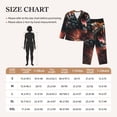 thumbnail image 4 of Fuzoiu Cool Tiger Print Women's Long-Sleeved Pajama,Lounge Button Down Nightwear,Womens Notch Collar Pajama Set-XX-Large, 4 of 7