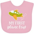 thumbnail image 3 of Inktastic My First Plane Trip Airplane Travel Boys or Girls Baby Bib, 3 of 4