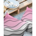 thumbnail image 2 of Pack of 2 Outdoor Pillow Covers, Abstract Beach Aesthetic Grey to Pink Gradient Waterproof Square Throw Pillowcase Cushion Decorative Pillow Covers for Couch Patio Tent, 18x18 in, 2 of 6