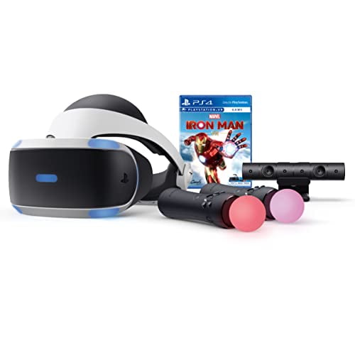 genstand grinende Nordamerika Sony Playstation VR Marvel's Iron Man VR Bundle, White: Playstation VR  Headset, Camera, 2 Move Motion Controllers, Marvel's Iron Man VR Digital  Code for PS4 PS5 - Walmart.com