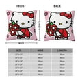 thumbnail image 2 of Hello Kitty Pillow Cover, Square Throw Pillow Cases For Couch Sofa Bed Living Room,Home Decorative, 22"X22", 2 of 9