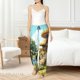 thumbnail image 4 of Fotbe Cartoon Mushroom House Pantalones de Pijama para Mujer, Pantalones de Dormir, Pantalones Pj con Cordón y Bolsillos-XX-Large, 4 of 6