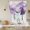 Purple, variant on Pink Mountain Balloon Curtains for Living Room/French Door, Misty Forest Nature Woodland Pine Tree Landscape Tie Up Curtains 63 Inch Length Energy Saving Kitchen Curtains Shades for Windows 42"x63"