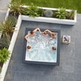 thumbnail image 4 of WAVE Garda 4-Person Square Eco-Foam Hot Tub with Wi-Fi Heater, 70 Jets, Pebble White, 4 of 7