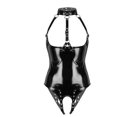 thumbnail image 1 of Body erótico Bodycon para mujer, lencería Sexy sin entrepierna sin copa, ropa para discoteca con efecto mojado, Catsuit de látex de Pvc, peluches fetiche XianweiShao 1327534375992, 1 of 1
