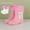 Pink, variant on Girls Rain Boots Toddler Kids Booties With Cute Bunny Dinosaur Design Removable Liner Soft Sole For Daily Wear Spring Summer Fall Kids Snow Boots Girls