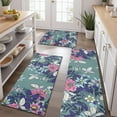 thumbnail image 2 of Pioneer Flower Floral Print Pattern Kitchen Rugs Sets Of 3,Kitchen Runner Rugs Non Skid Washable,Decorative Kitchen Floor Mats for Kitchen,Sink,Laundry,17"x30"+ 17"x47" + 17"x59", 2 of 6