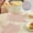 Rose Gold, variant on Hollow Maple Leaf Placemat, 14.96" PVC Heat Safe Desk Pad, Oil Proof Western Style Mat, 1 Pack, Ideal for Thanksgiving, Dining Room and Kitchen Use