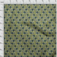 thumbnail image 3 of oneOone Cotton Cambric Fabric Leaves & Floral Block Decor Fabric Printed BTY 56 Inch Wide, 3 of 4