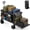 Black, variant on Beach Wagon with 9x4 PU Wheels 520 lbs Capacity Expandable Tailgate 360L Storage Sand Cart