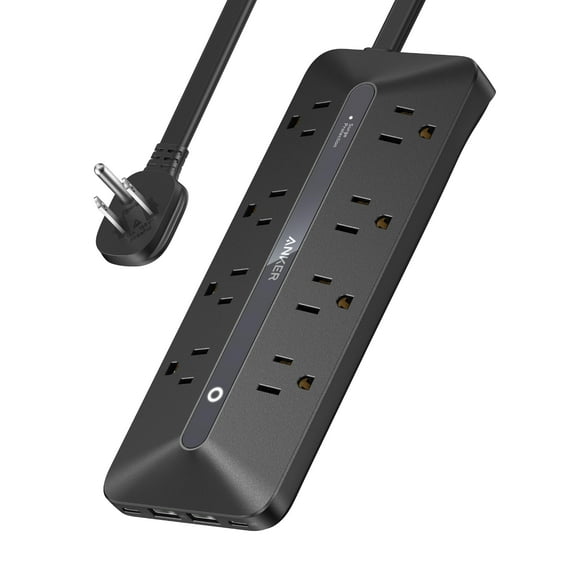 Estación de carga Anker (100 W), regleta USB C 9 en 1 con protección contra sobretensiones de 300 J