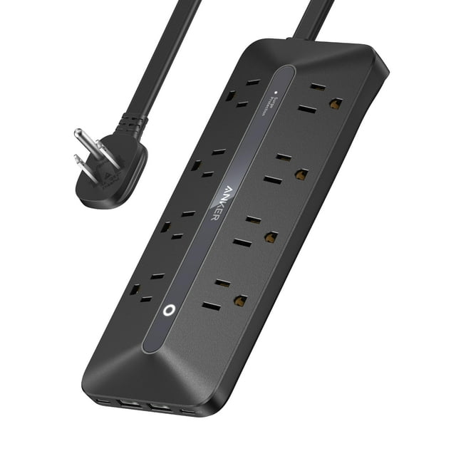 Estación de carga Anker (100 W), regleta USB C 9 en 1 con protección contra sobretensiones de 300 J
