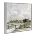 thumbnail image 4 of Stupell Industries Rustic Barn & Fence Landscape Painting Gray Framed Art Print Wall Art, 30 x 24, 4 of 10