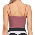 thumbnail image 4 of nine bull Sports Bras for Women Longline Wirefree Padded Sports Bra Yoga Bra Crop Top, 4 of 5