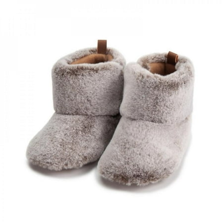 

Baby Girls Boys Clothes Infant Baby Girl Boots Warm Fuzzy Snow Booties Winter Soft Sole Fluffy First Walkers Anti-Slip Newborn Toddler Prewalker 0-18M