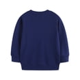 thumbnail image 7 of FINALGANG Boys Kids Casual Long Sleeve Sweatshirt Cartoon Space Rocket Print Crewneck Loose Fit Pullover For Daily Casual Wear Navy 5-6 Years, 7 of 7