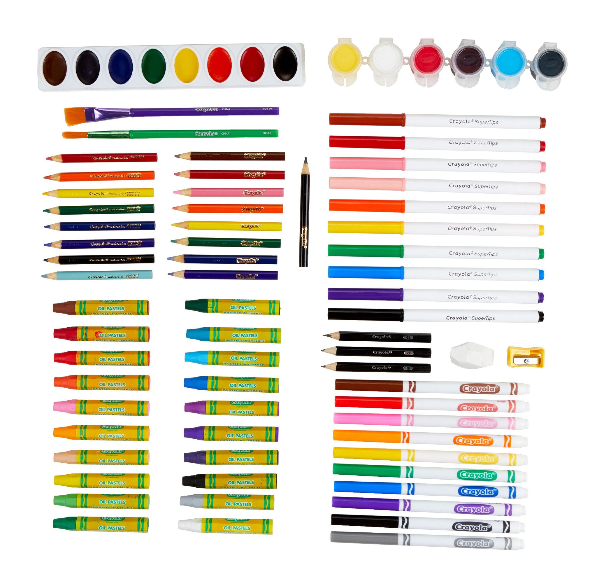 Crayola Create & Carry 75 piece Art Set Lot Of 2 