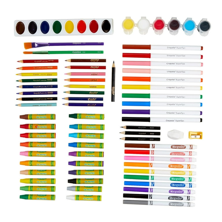 Crayola Wooden Art Set, 80+ Pcs, Arts and Crafts for Kids 8+, Artists Multi  – giftswop