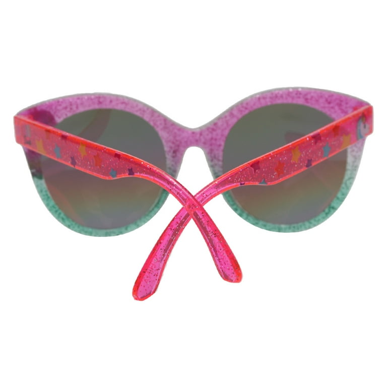 Handmade Rainbow Square Sparkle Sunglasses