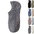 thumbnail image 3 of Fuzzy Socks Slipper Socks for Men Soft Cozy Plush Fluffy Socks with Grips Non Slip Winter Warm Sock (Dark Gray), 3 of 6