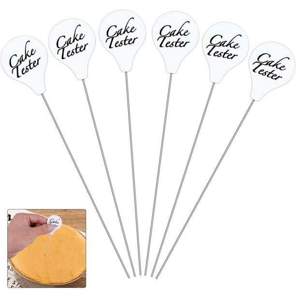 pitrice 6Pcs Cake Testers Stainless Steel Cake Skewer Reusable Metal