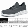 thumbnail image 3 of vibdiv Mens Slip On Walking Shoes Lightweight Breathable Non Slip Running Shoes Comfortable Fashion Sneakers for Men Grey Size 11, 3 of 7