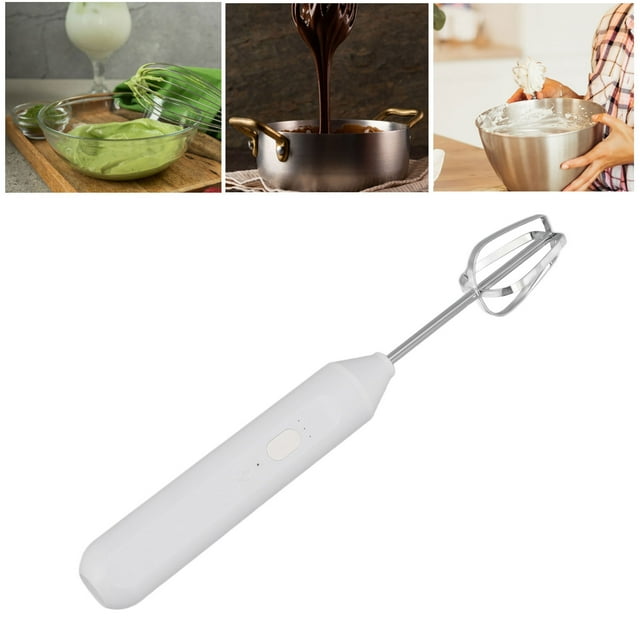 Electric Handheld Mixer, Portable 3 Speed Mixing Electric Hand Mixer Egg Beater, ABS and Stainless Steel Milk Frother Wand Blender for Mixing Coffee Egg Milk Cream