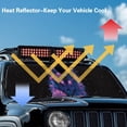 thumbnail image 4 of Yuyamidu Wolf Windshield Sunshade Purple Rose Front Window Sun Shade Foldable Sun Visor for Jeep Wrangler TJ JK JKU Sport Sahara Rubicon 2 Door & 4 Door, 4 of 7