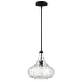 thumbnail image 5 of 360 Lighting Black Mini Pendant Lighting 11" Wide Modern Clear Glass Shade Fixture for Dining Room House Entryway Bedroom Kitchen, 5 of 7
