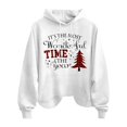 thumbnail image 3 of Sales Today Clearance Graphic Hoodies for Women Women's IT'S THE MOST Wonderful TIME Of THE Year Letter Print Fashion Casual Long Sleeve Hoodie Top Sweatshirt With Pockets, 3 of 3