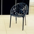 thumbnail image 3 of Compamia Crystal Polycarbonate Patio Dining Chair in Smoke Gray, 3 of 5
