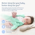 thumbnail image 3 of SleepingBaby Zipadee-Zip Transition Swaddle for Self-Soothing & Better Sleep, Mint, Small (4-8 Months), 3 of 9