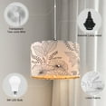 thumbnail image 4 of Cinkeda Plug in Pendant Light Dimmable Floral Hanging Lamp with Shade for Kitchen Island Bedroom Living Room(Bulb Included), 4 of 11