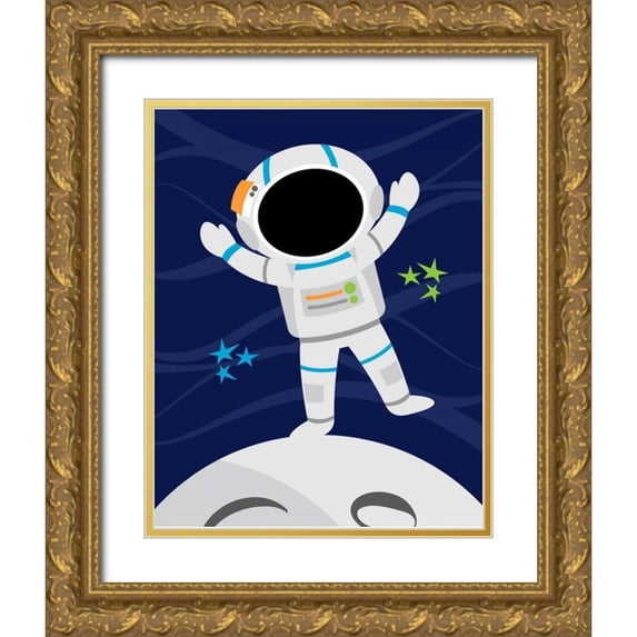 Robinson, Tamara 20x24 Gold Ornate Wood Framed with Double Matting Museum Art Print Titled - Space Man