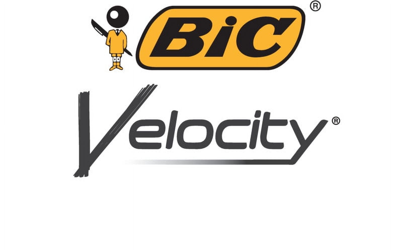 BIC Velocity Mechanical Pencil with Colored Leads, 0.7 mm, 6 Vibrant Assorted Colors